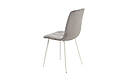 Стілець Fred сірий велюр OR-852 на металевих білих ногах., фото 4