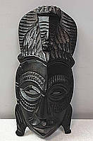 Сувениры из дерева Б/У Маска Африканская из черного дерева