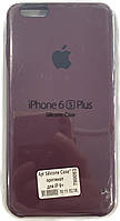 Чехол-накладка для iPhone 6 Plus "Apple Silicone Case"- бордовый