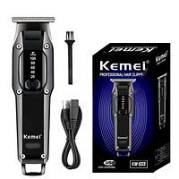 Машинка для стрижки волос аккумуляторная Kemei KM-659 Беспроводная 3 насадки Turbo режим