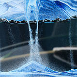 Картина-антистрес "Піщаний краєвид" (Moving Sandscapes) 25см Пісочний краєвид на подарунок Синій, фото 4