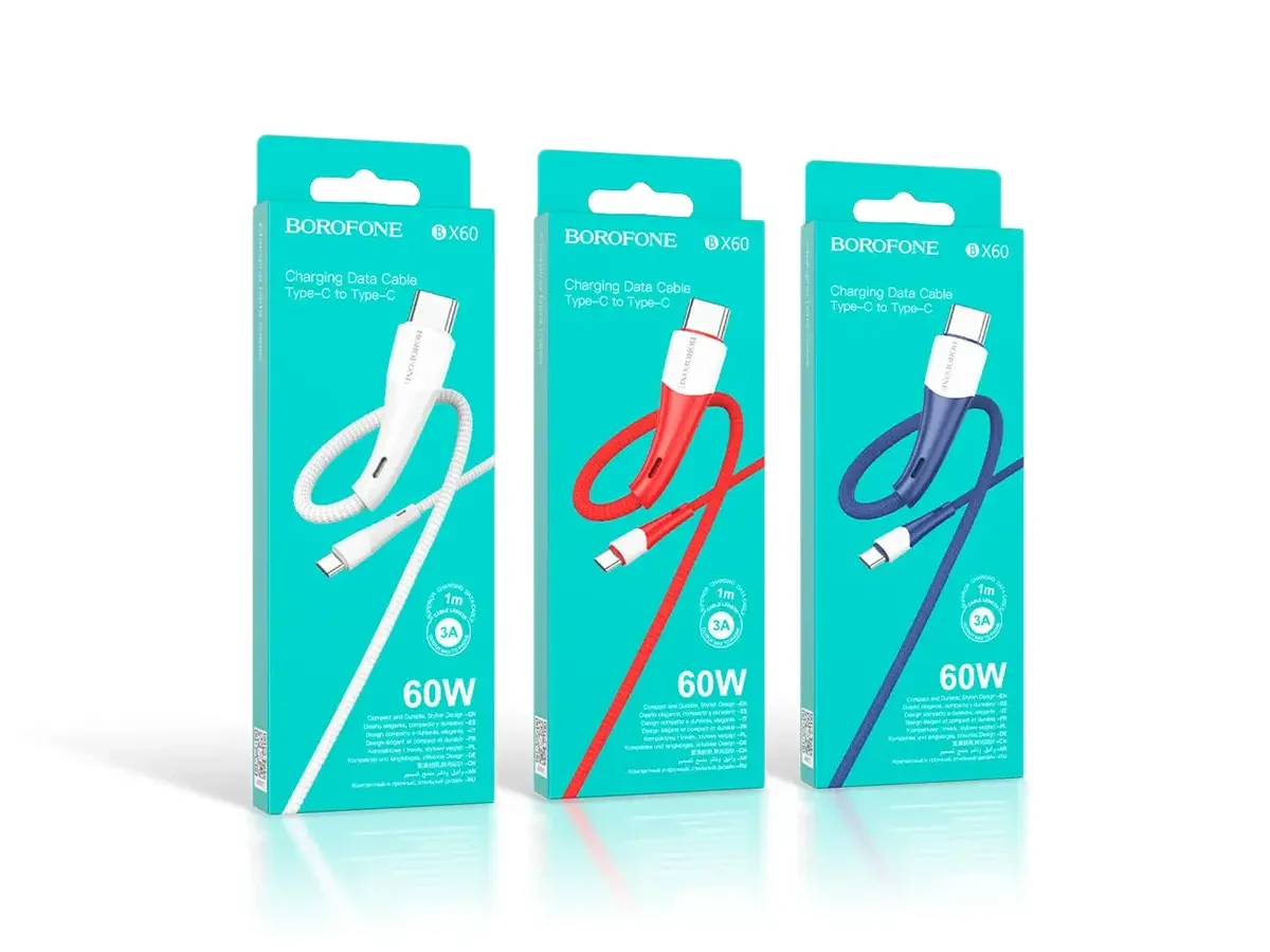 Кабель Type-C - Type-C 60Вт Borofone BX60 Superior 360шт 7111