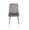 Стілець Fred сірий велюр OR-852 СН на металевих хромованих ногах., фото 5