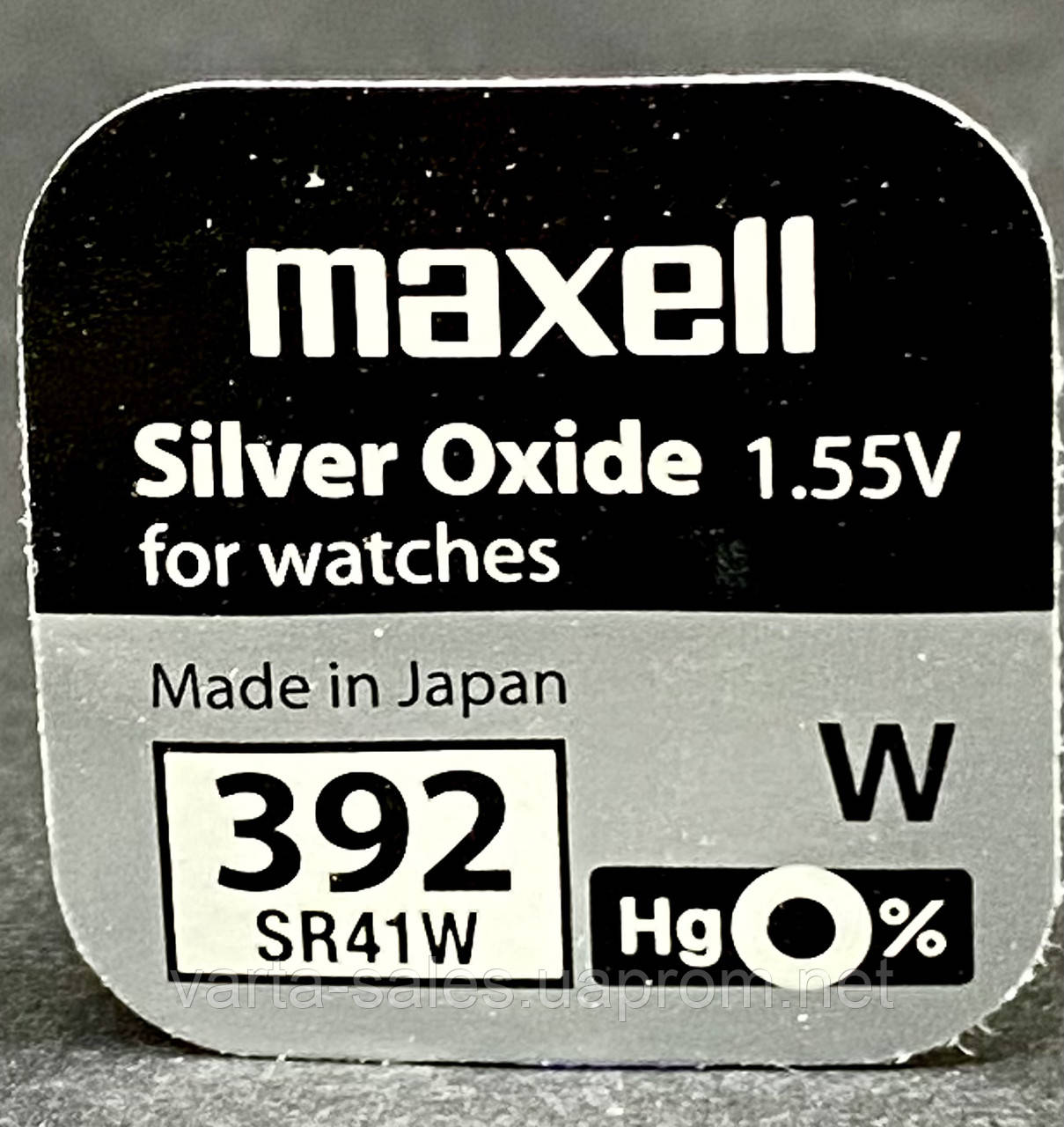 Батарейка Maxell 392 (SR41W) silver oxide 1,55V