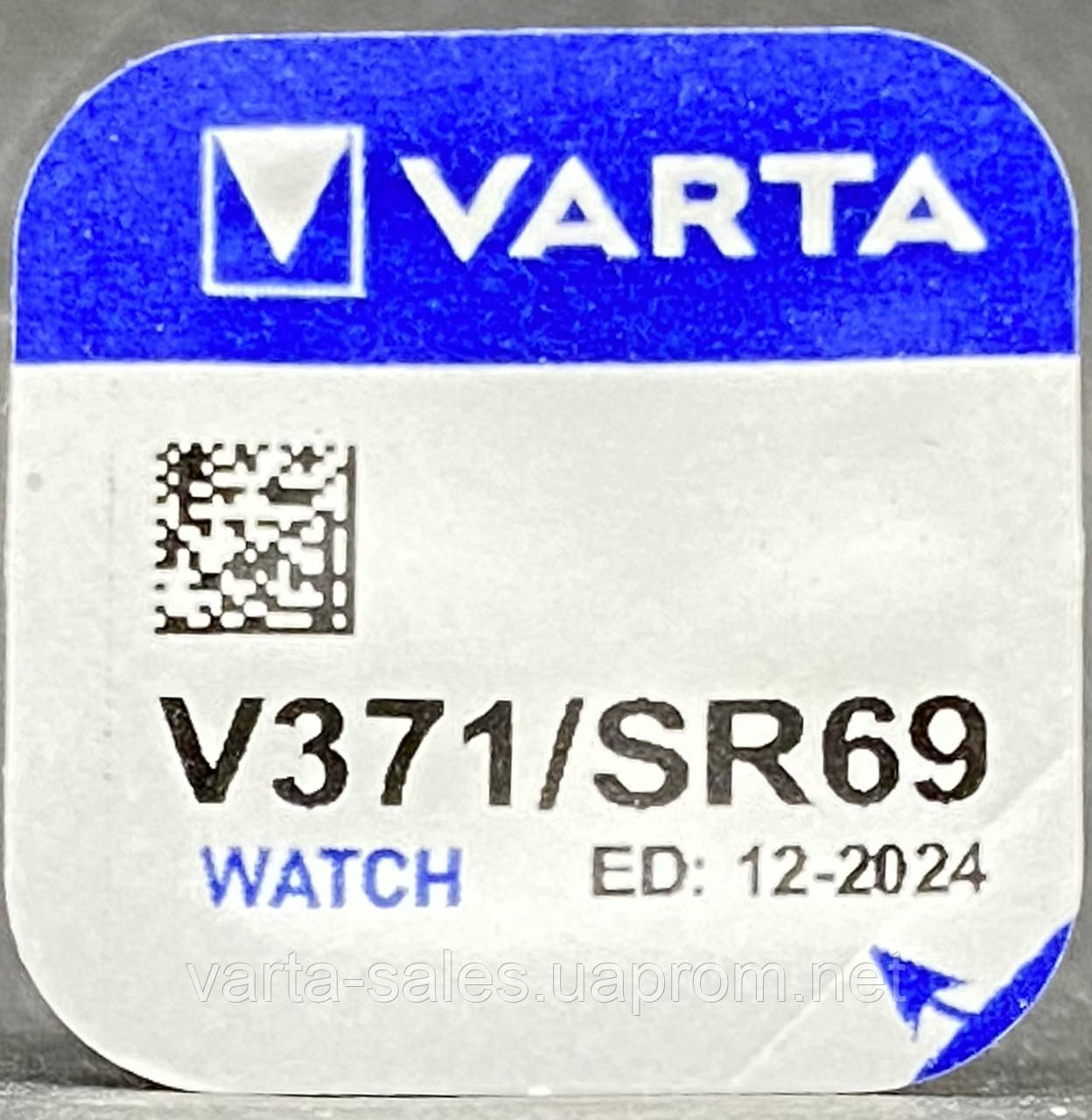 Батарейка Varta 371 (SR920SW) silver oxide 1.55V - фото 1 - id-p1534511