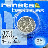 Батарейка Renata 371 (SR920SW) silver oxide 1,55