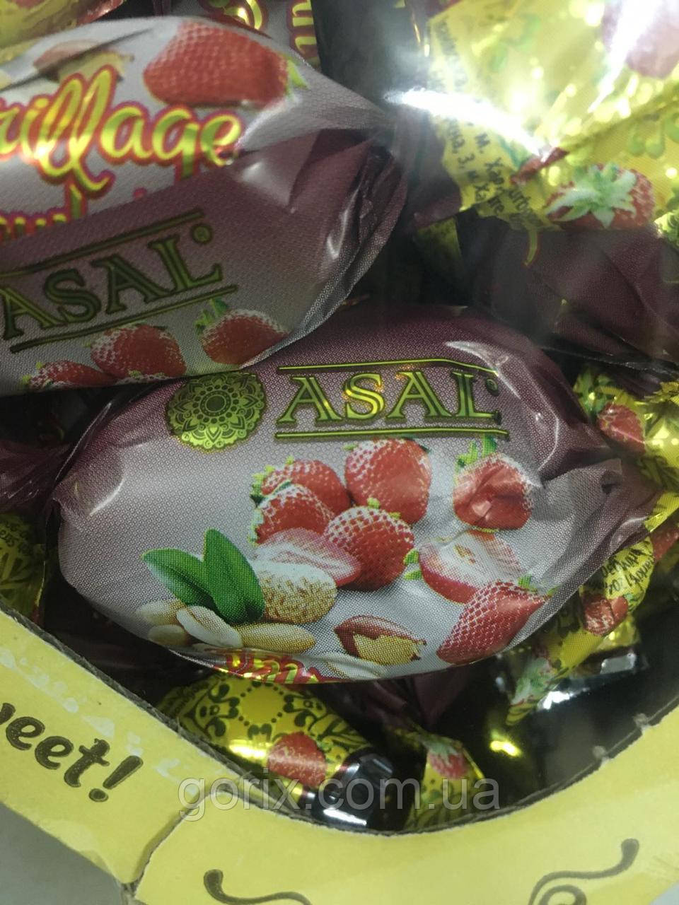 Цукерки ASAL "Грильяж із полуницею" 1 кг