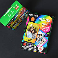 FUJIFILM INSTAX MINI Rainbow Instant Film (10 Exposures, Expired 11/2024). Made in Japan.