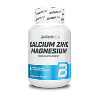 Мінеральний комплекс Bio Tech Calcium Zinc Magnesium 100 таблеток