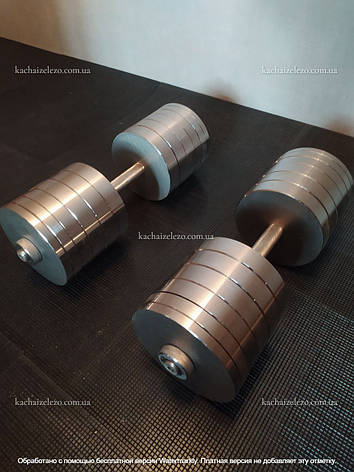 Гантелі набірні 2 по 90 кг Гантелі, гирі, штанги та диски металеві без покриття, фото 1