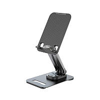 Настільна підставка для смартфона, планшета Hoco Fun dual axis 360 rotating tablet desktop holder PH48 Black