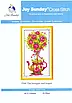 Набір для вишивання за нанесеною на канву схемою "The bouquet teapot" .  AIDA 14CT printed, 32*54 см, фото 3