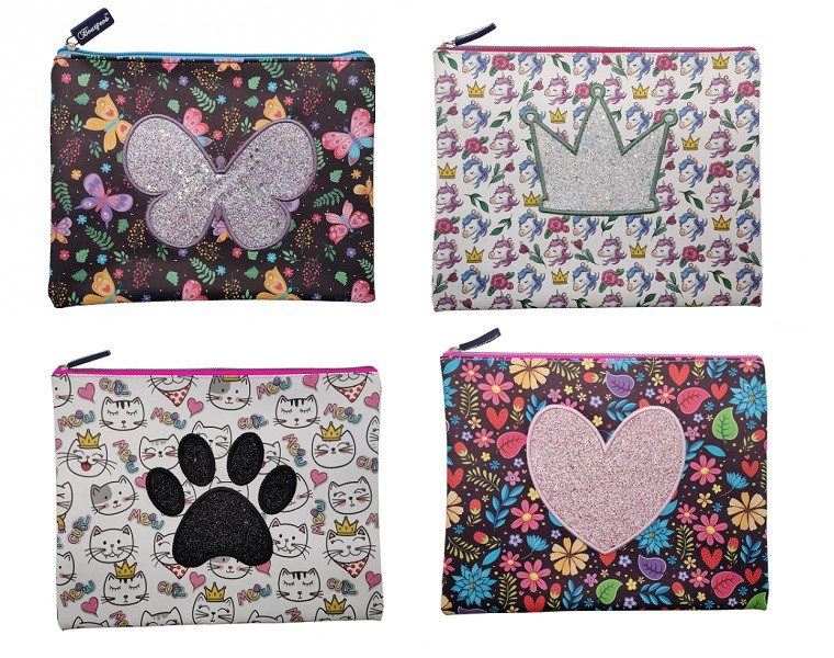 Папка шкільна "Мандарин" WB-1945-A5,25х20 см, м'яка на блискавці 1 відд, поліуретан, шт, фото 1