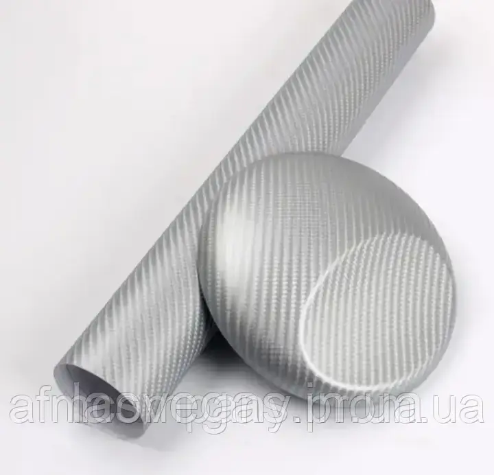 3D карбон Сріблястий. TR1 100х152см
