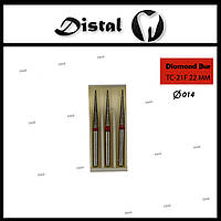 Стоматологический бор алмазный TC-21F для турбинного наконечника 22 мм Конусообразный, острый кончик