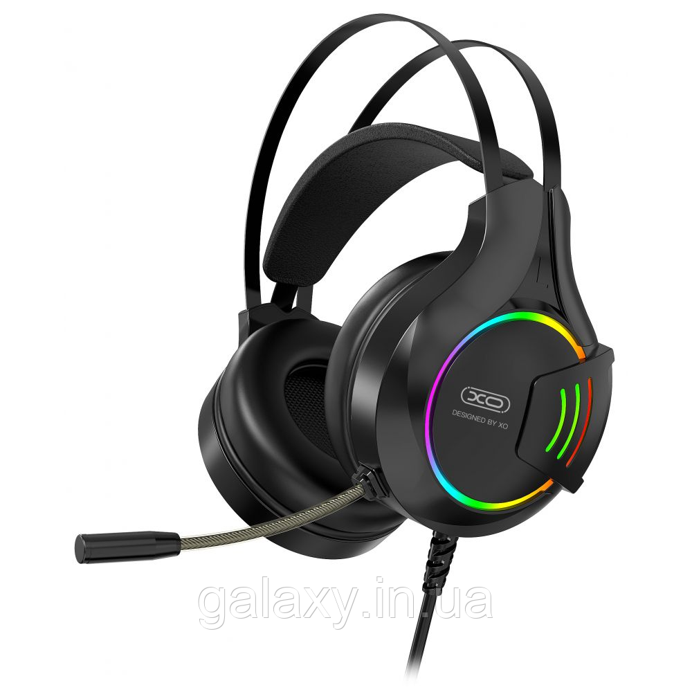 Навушники XO дротові ігрові RGB GE-04 Black