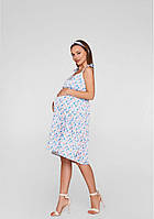 Летний шёлковый сарафан для беременных и кормящих мам размер M