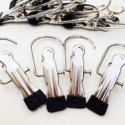 Прищіпка вішалка експозиційна металева для одягу, лосин, шкарпеток, аксесуарів