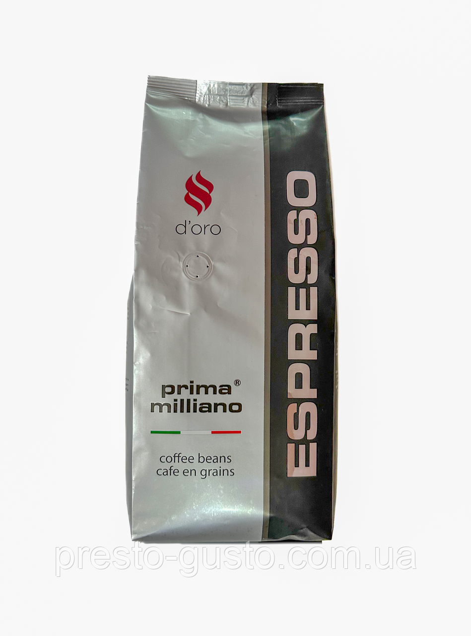 Кава в зернах Prima Espresso Milliano D*ORO 1кг (80/20)