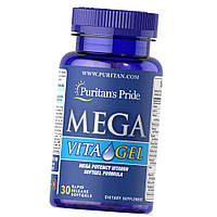 Витаминно-минеральный комплекс Puritan's Pride Mega Vita Gel 30 капсул