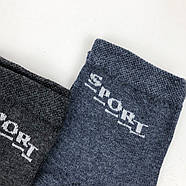 Чоловічі бавовняні середні шкарпетки Sport Житомир 25-27, фото 2