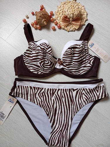 Купальник женский раздельный с мягкими чашками большого размера KRIS ...