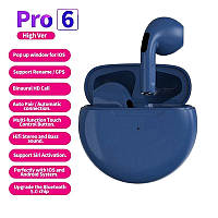 Air Pro 6 TWS Бездротові навушники з мікрофоном (blue)