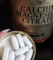 Кальцій Магній цитрат Solgar Calcium Magnesium Citrate 250 таблеток, фото 6
