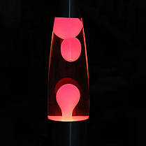 Лава лампа з парафіном 35 см червона нічник світильник воскова лампа Magma Lamp парафінова лампа, фото 3
