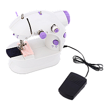 Швейна машинка портативна Mini Sewing Machine SM-202A — Міні швейна машина з адаптером, фото 2