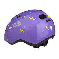 Велосипедный детский шлем KLS ZIGZAG S 50-55 Фиолетовый