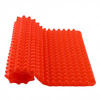 Силиконовый коврик для запекания выпечки антипригарный Пирамидка 30х40х1.5 см Pyramid Pan красный