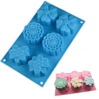 Силіконова форма для випічки кексів "Квіти" СК10-084 арт. 822-10-3