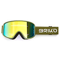 Маска горнолыжная Briko Homer P1 S1 Deep Green/Pink