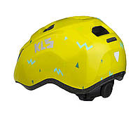 Велосипедный детский шлем KLS ZIGZAG S 50-55 см желтый
