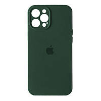 Чохол накладка бампер для Apple iPhone 11 Pro Max айфон Silicone Case Колір Зелений (Dark green) Full Camera