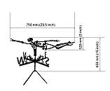 Флюгер Скелет, флюгер на дах з металу 2 мм, фото 2