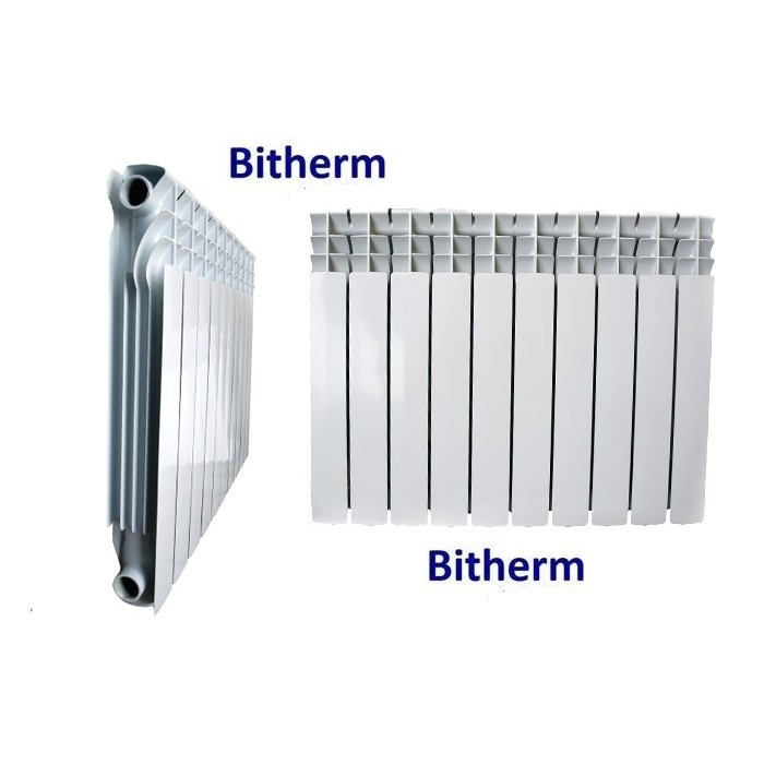 Біметалевий радіатор опалення BITHERM 500/80 (13 секцій)