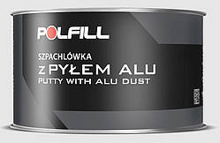 Шпатлівка з алюмінієм 1000g "Polfill" з затверджувачем 43132