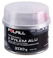 Шпатлівка з алюмінієм 200g "Polfill" з затверджувачем 43224