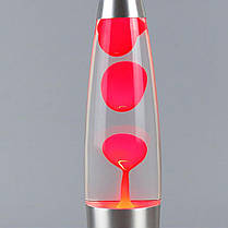 Лава лампа з парафіном 41 см Червона Magma Lamp нічник світильник воскова лампа, фото 2