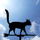 Флюгер Кіт №3, флюгер на дах з металу 2 мм., фото 10