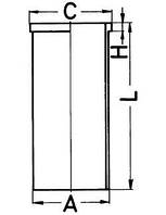 Гильза DB 2,0D/2,2D OM615 86/90x158 88 588 190 KOLBENSCHMIDT