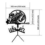 Флюгер Жабка, флюгер на дах з металу 2 мм., фото 2