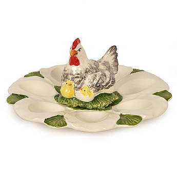 Підставка для яєць з кераміки "Курка з курчатами" Mastercraft