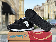 Чоловічі кросівки Saucony Shadow Літнє взуття Сауконі чорні текстиль замш сітка повсякденні В'єтнам, фото 6