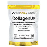California Gold Nutrition CollagenUP гидролизованные пептиды морского коллагена с гиалуроновой кислотой. 206 г