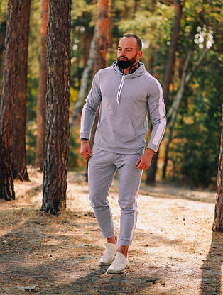 Спортивний костюм чоловічий на весну-осінь для хлопця, чоловічі спортивні костюми стильні, фото 4