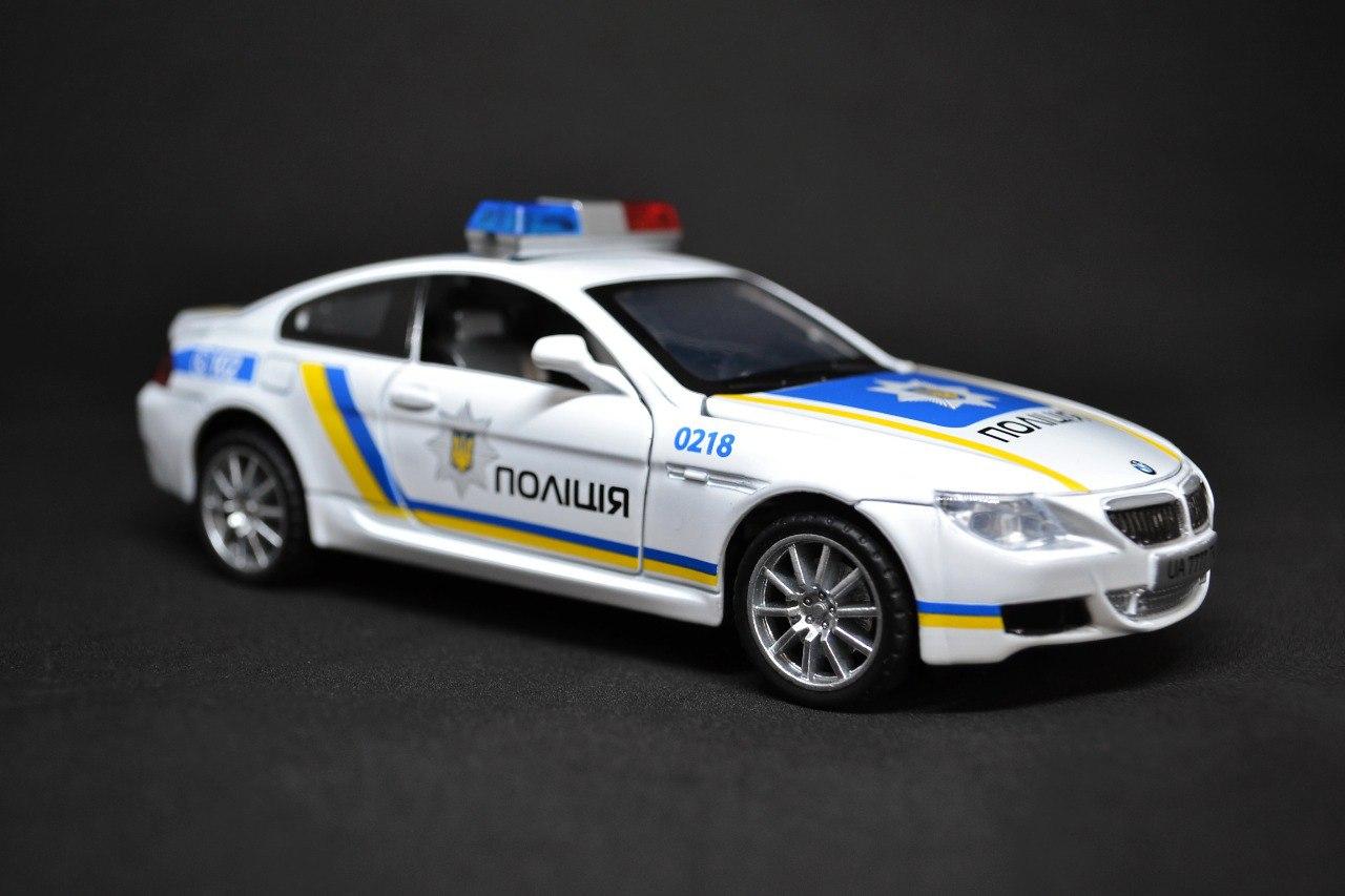 БМВ поліція модель колекційна машинка металева зі спецефектами світла та звуку. BMW POLICE