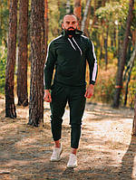 Спортивный костюм мужской весна-осень с лампасом костюмы модные молодежные повседневные комплект худи штаны